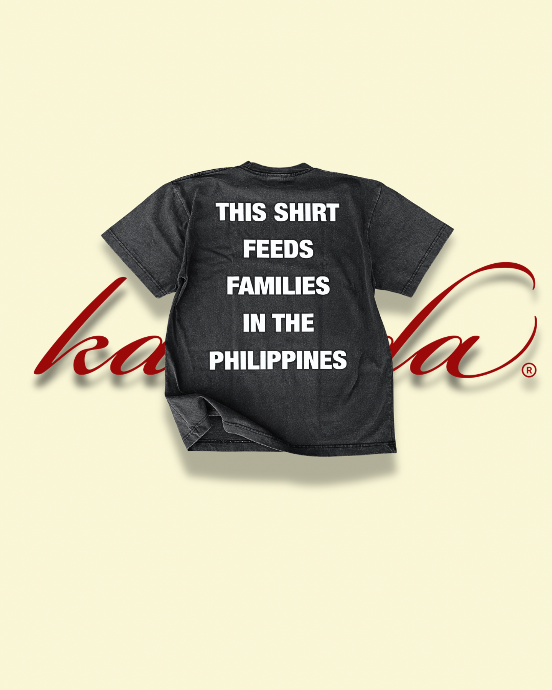 KALSADA "Feed Families" Vintage Tee (Vintage Grey)