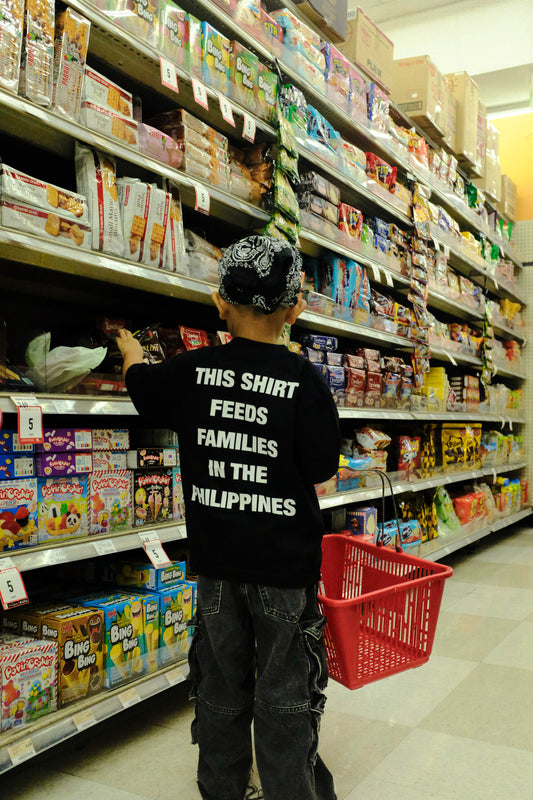 *NEW* FEED THE STREETS OVERSIZED KIDS TEE (BLACK)